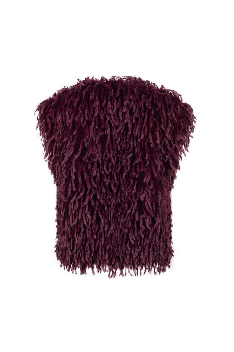 NUKUS Gilet Mila Rood 4