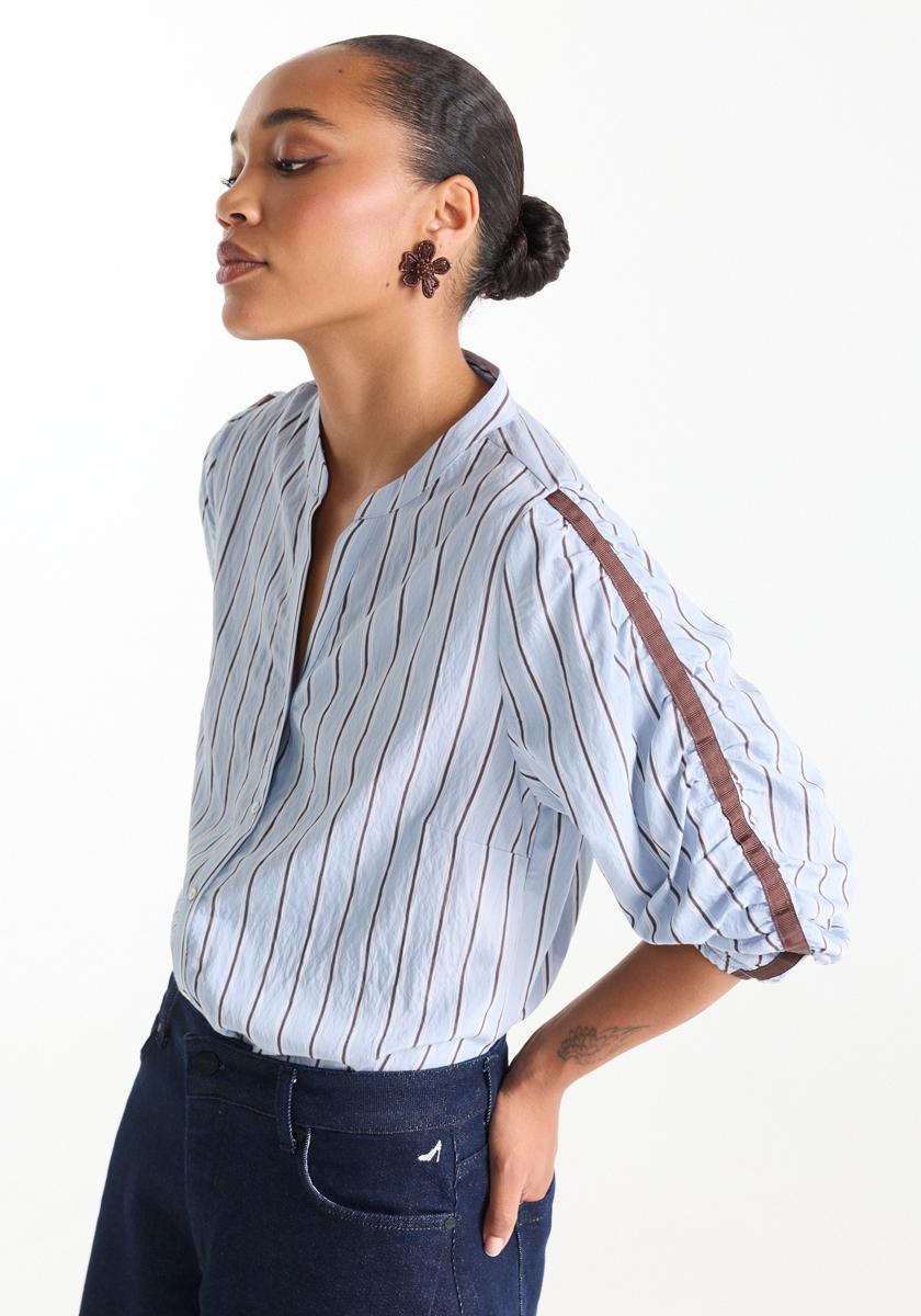 Jansen Amsterdam Blouse Leah Blauw 3