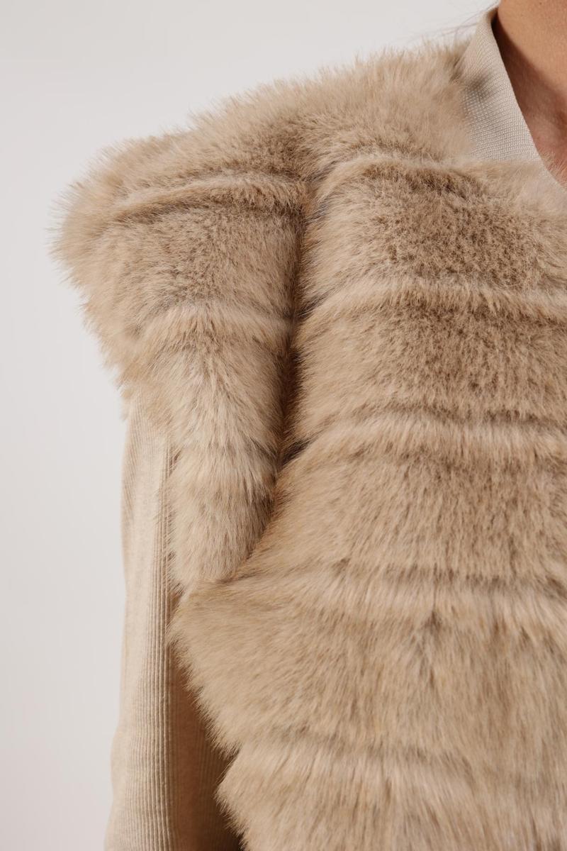 NUKUS Gilet Billy Beige 5