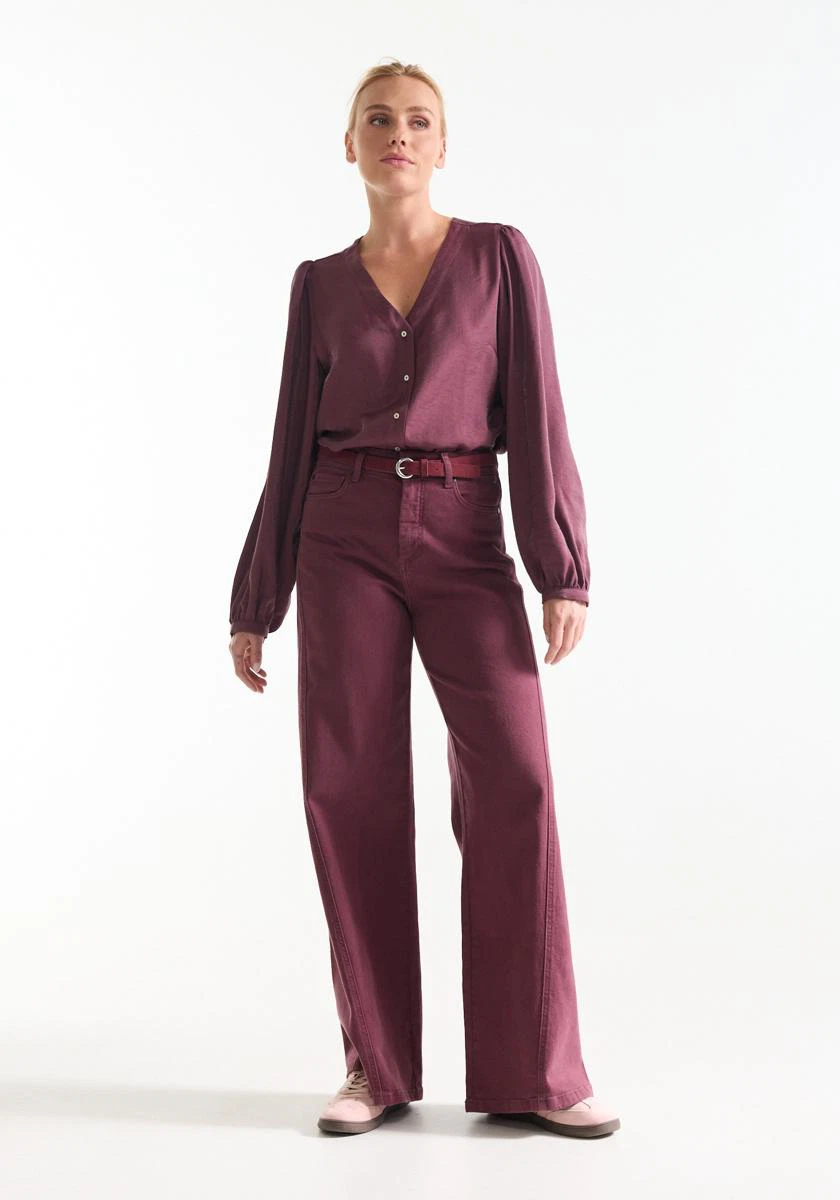 Jansen Amsterdam Blouse ILONA W26 Rood 6