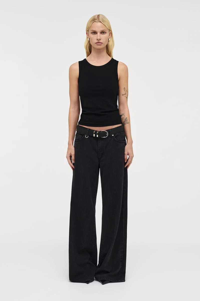 NEUW Denim Jeans Milla Wide Zwart 1