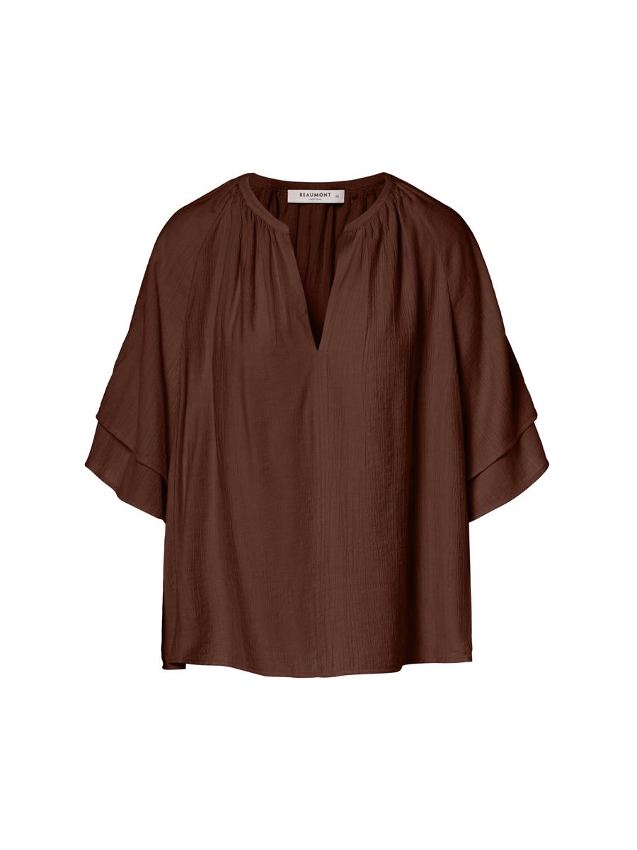 Beaumont Collectie Blouse Gabriella Bruin 2