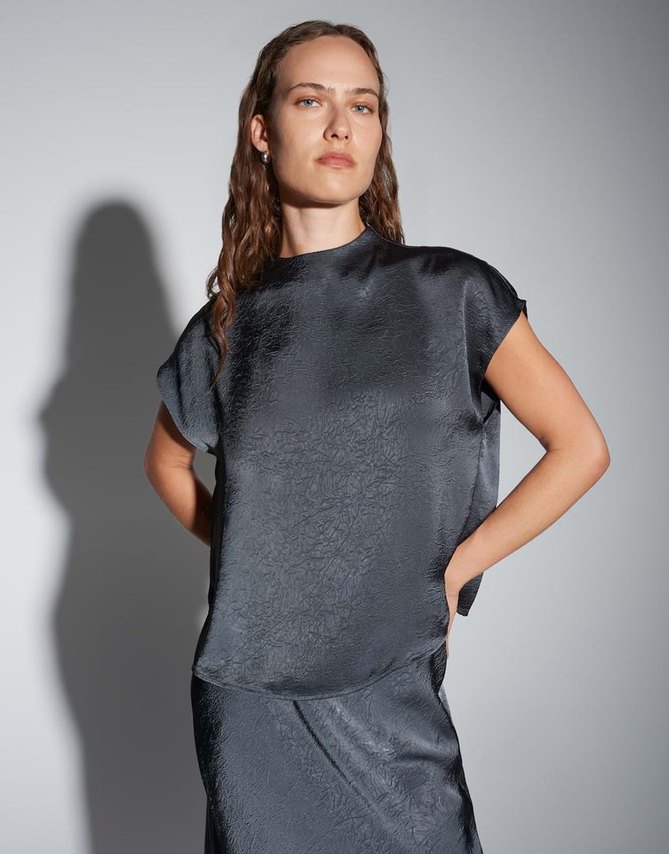 SOMEDAY Blouse Zirken Grijs 1