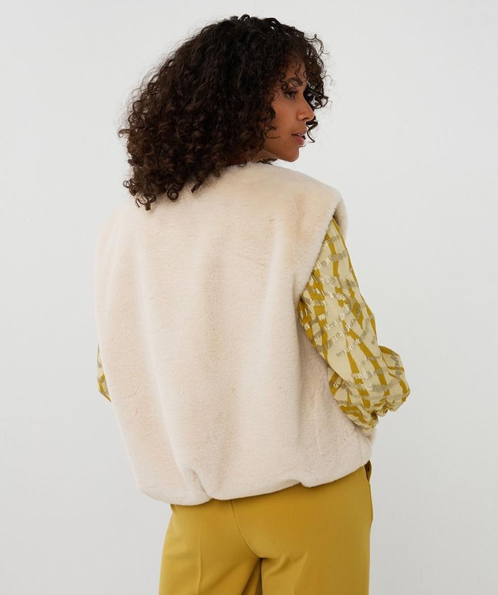 EsQualo Gilet F25.37500 Off-White 3