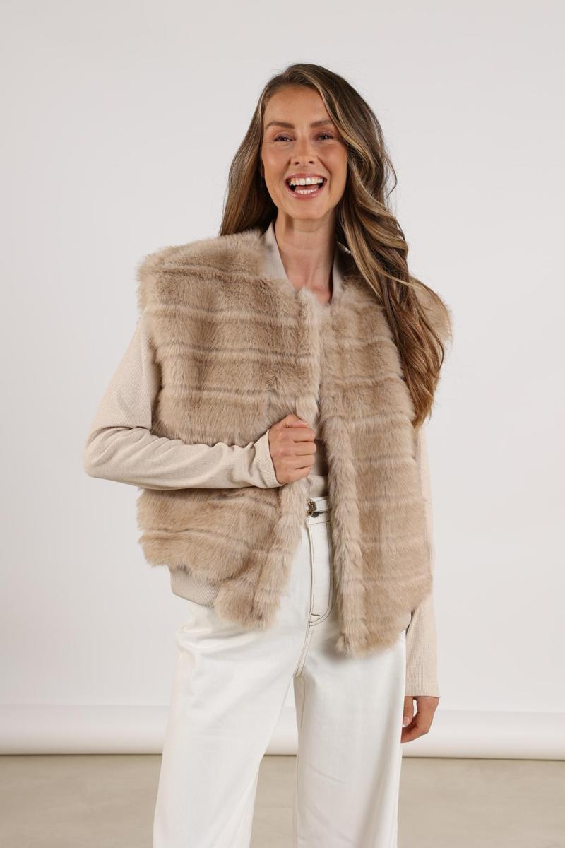 NUKUS Gilet Billy Beige 1