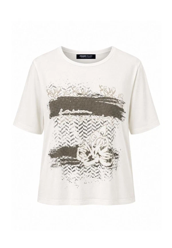 Frank Walder T-Shirt W61208451 Beige 1
