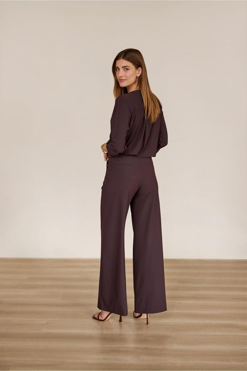 Studio Anneloes Pantalon Lexie LONG bonded Bruin 4