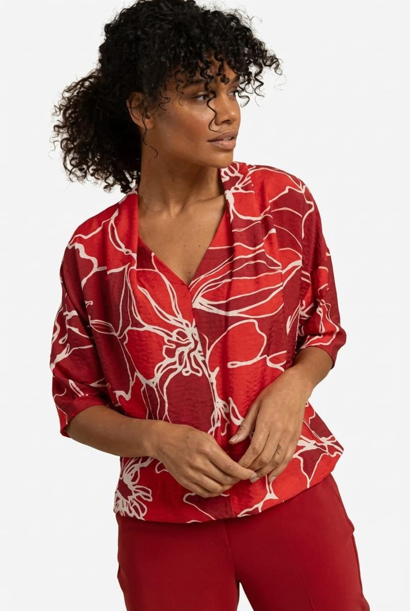 Studio Anneloes Blouse Eve Flower Rood 1