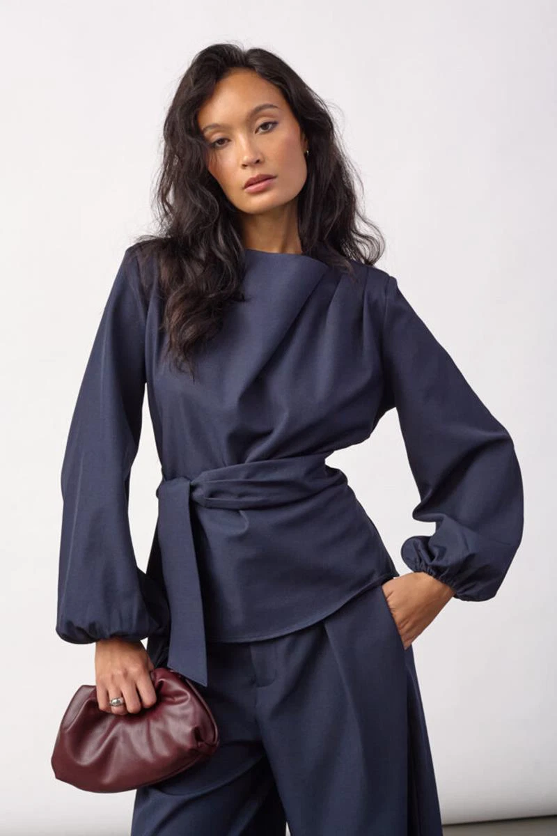 Co'Couture Blouse Luna Blauw 1