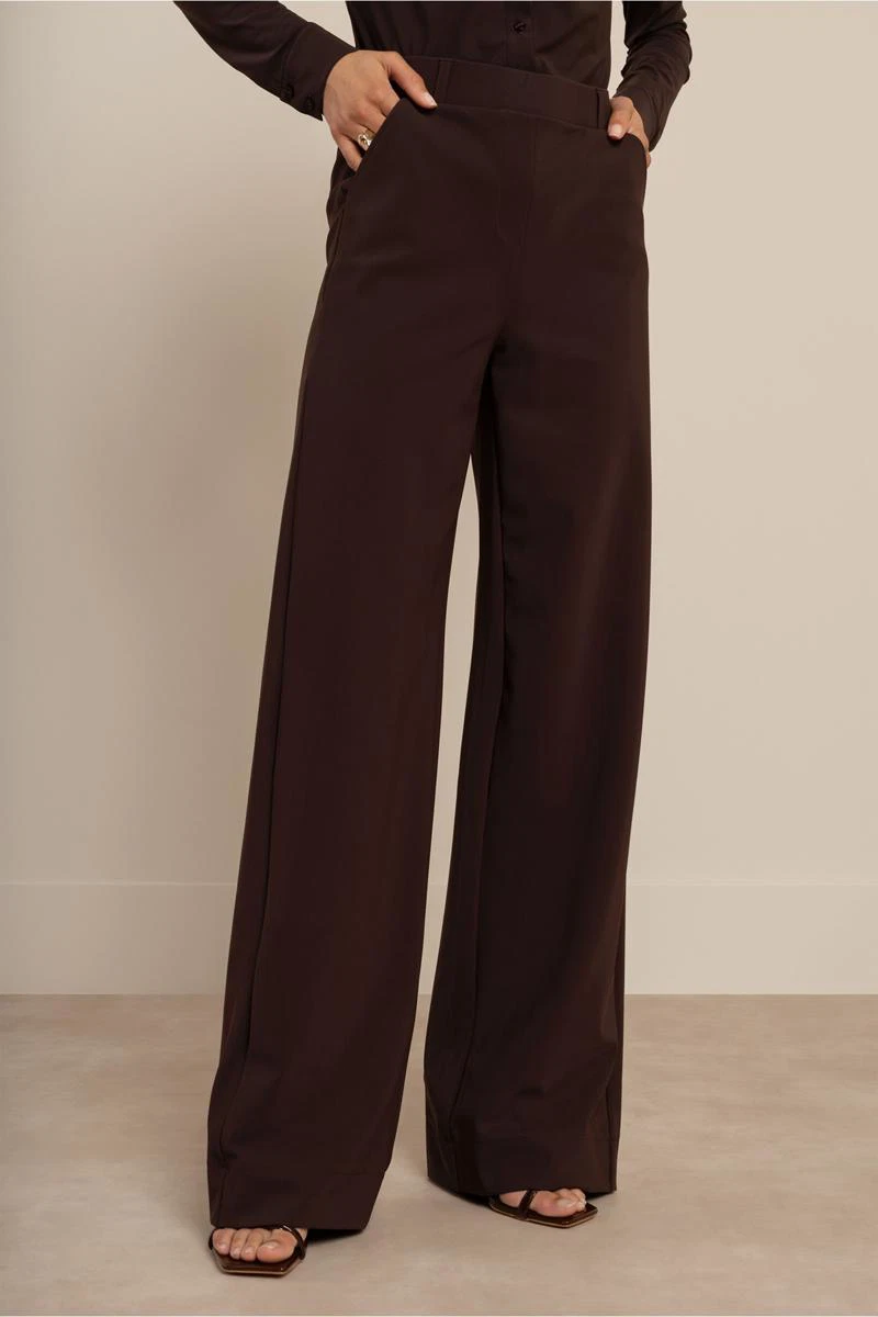 Studio Anneloes Pantalon Lexie Bonded Long Bruin 1