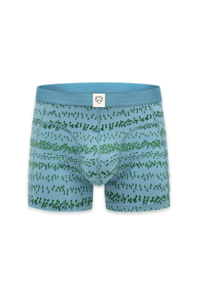 A-dam Boxershort Blue Forest Blauw 1
