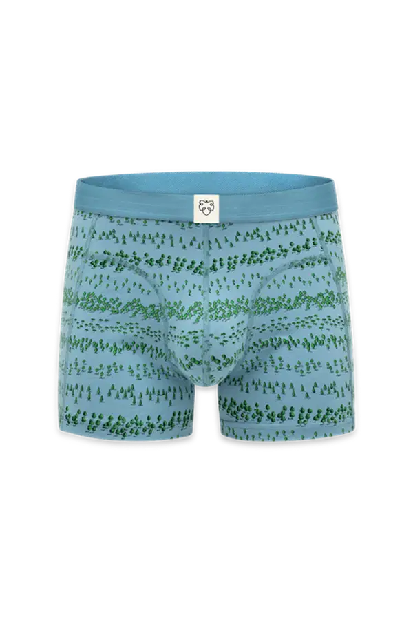 A-dam Boxershort Blue Forest Blauw 1
