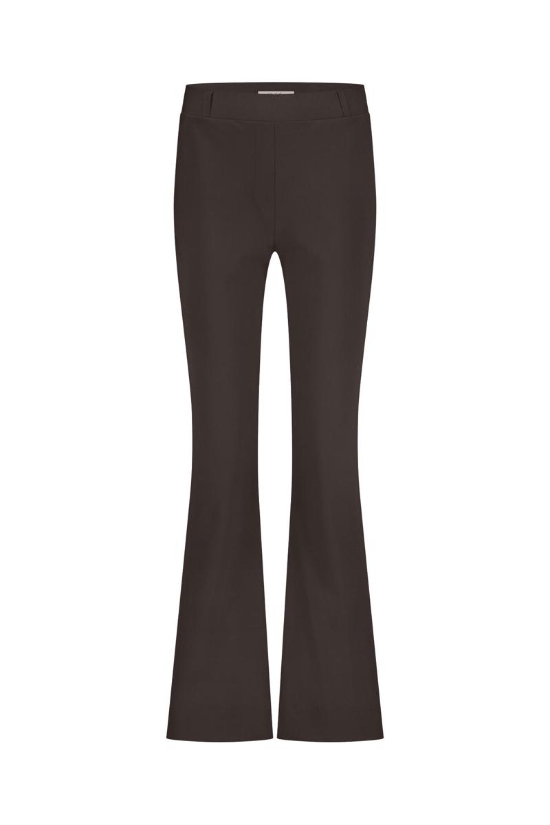 Studio Anneloes Pantalon Flair LONG bonded Bruin 2