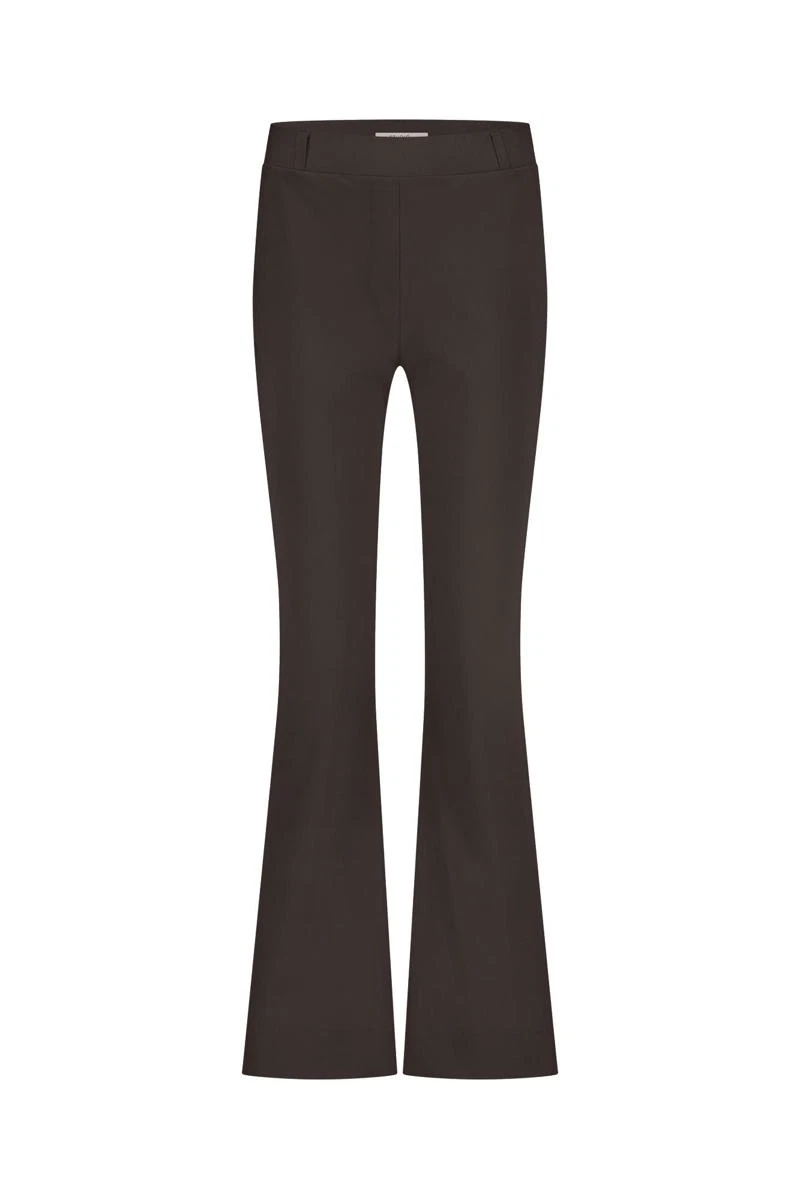 Studio Anneloes Pantalon Flair LONG bonded Bruin 2