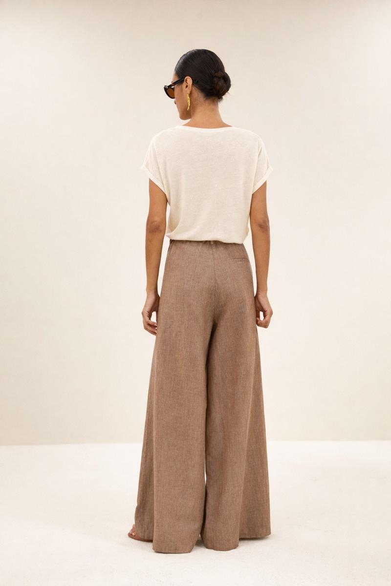 By-Bar T-Shirt Momi Linnen Top Off-White 4