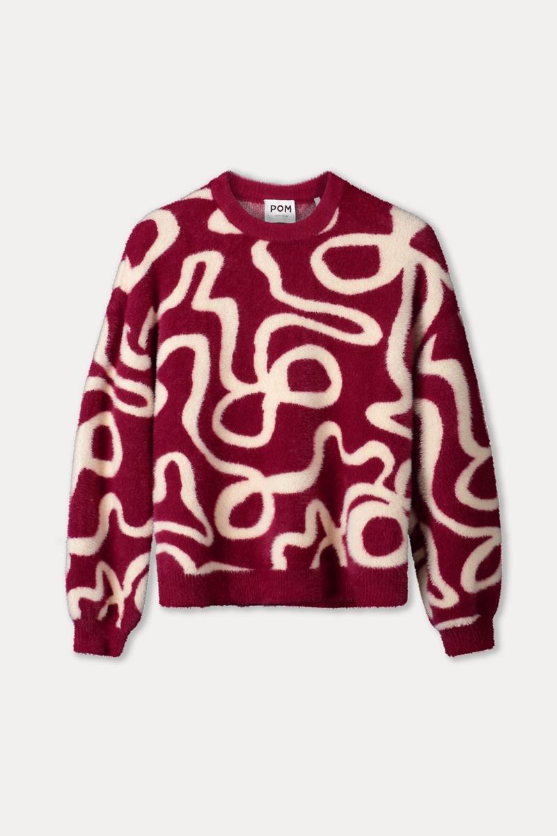 POM Amsterdam Trui SP9766 Rood 1