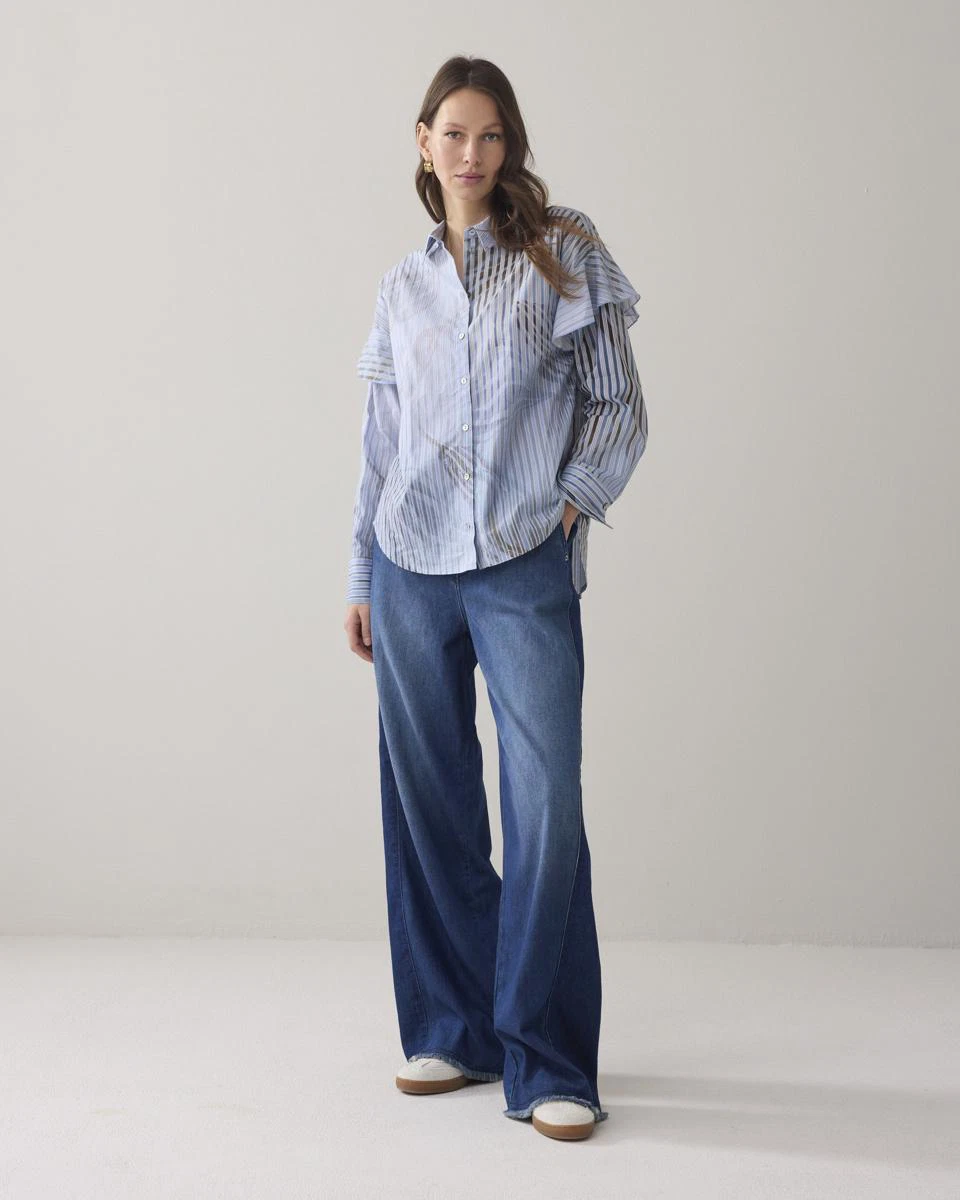 Summum Blouse 2s3429-12367 Blauw 4