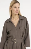 YAYA Jurk 01-601216-605 Bruin 6
