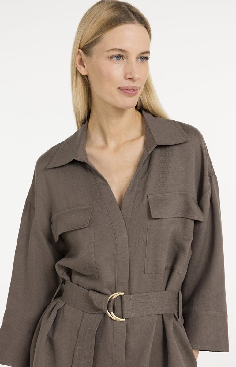YAYA Jurk 01-601216-605 Bruin 6