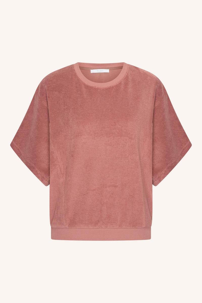 By-Bar T-Shirt Nuki Slub Top Roze 4