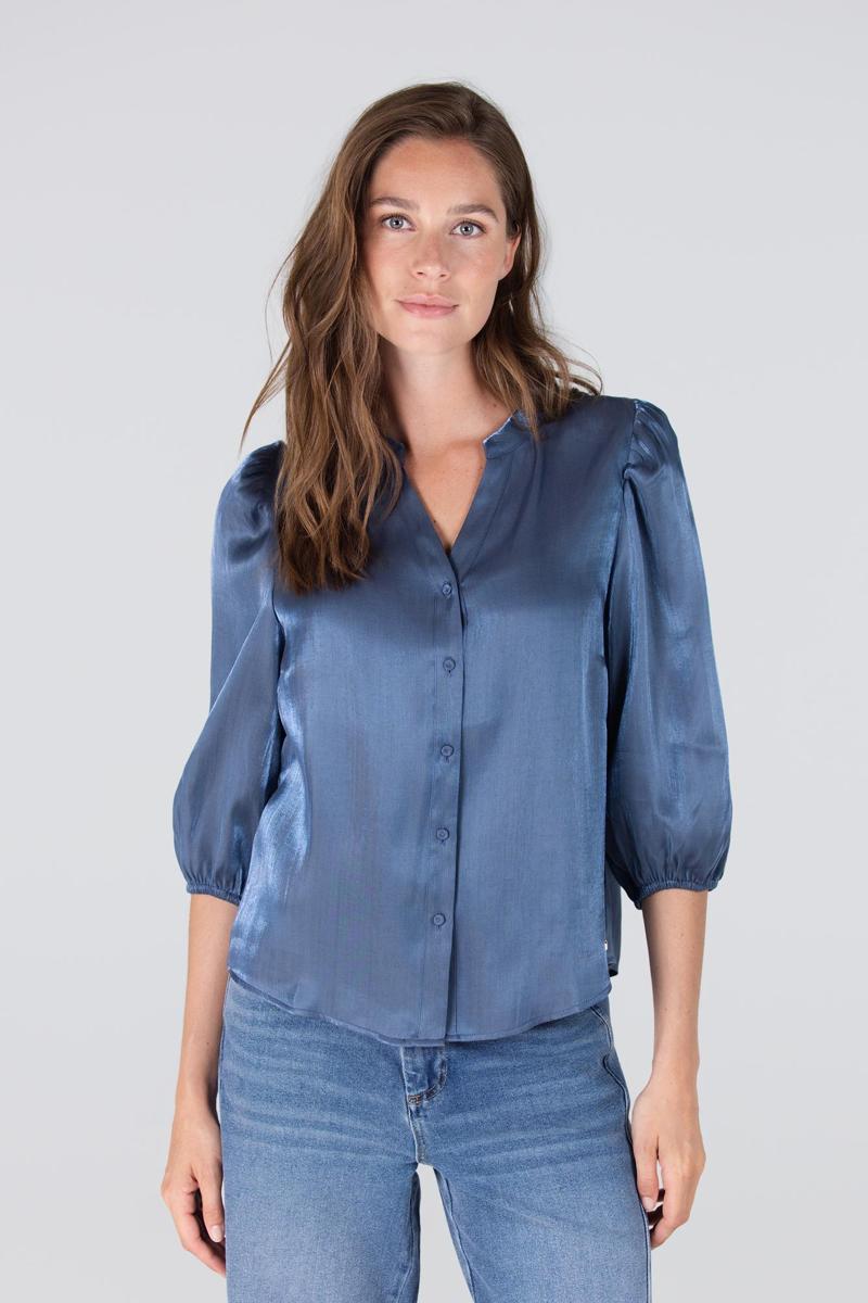 Jansen Amsterdam Blouse Bo Blauw 1