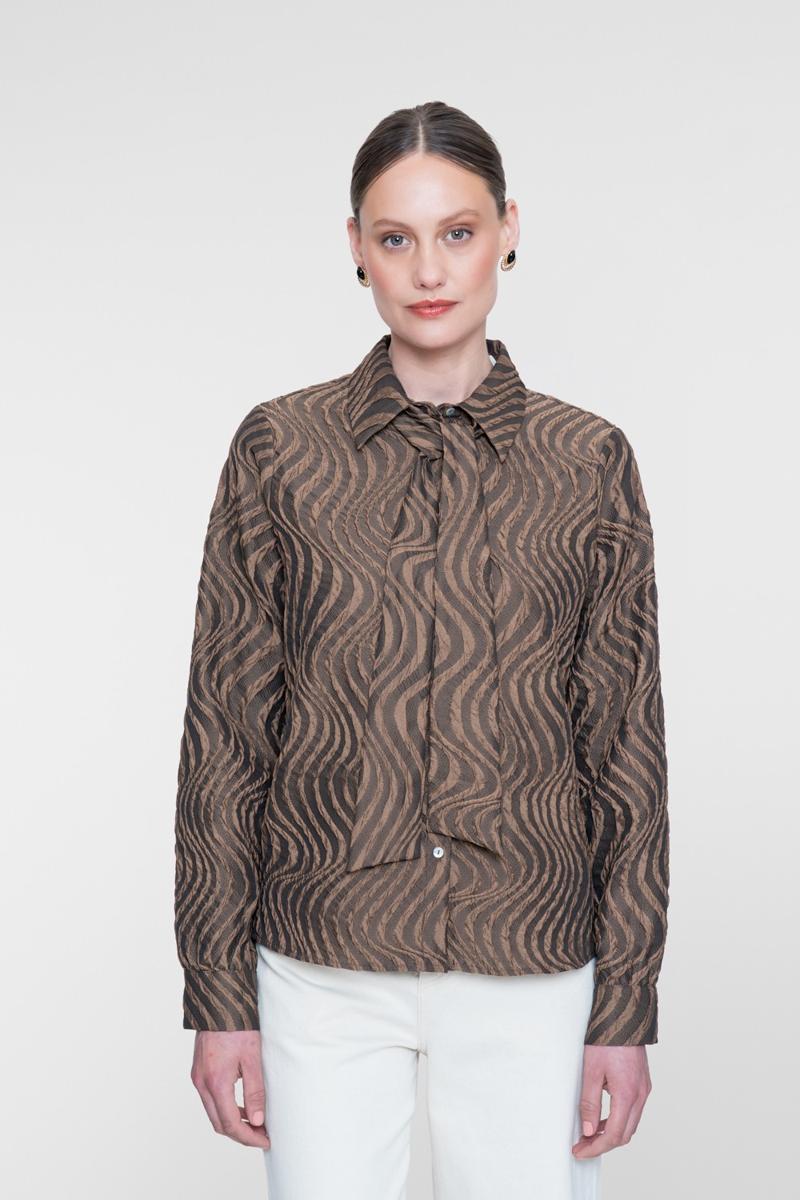 Geisha Blouse 63580-32 Bruin 1