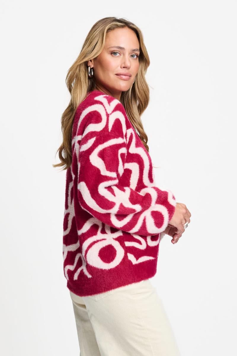 POM Amsterdam Trui SP9766 Rood 3