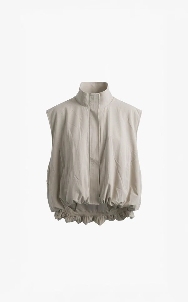 Aimée the Label Gilet Lowen Beige 1