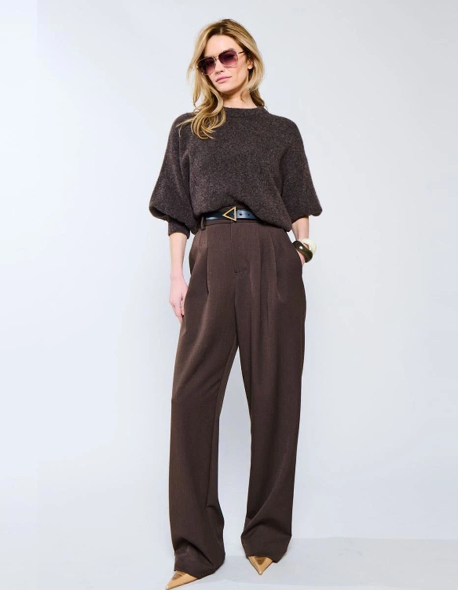 OU. Pantalon Ligne Bruin 1