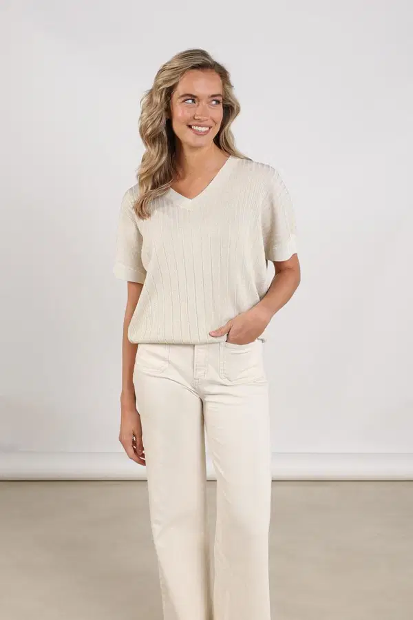 NUKUS Trui Raya Beige 1