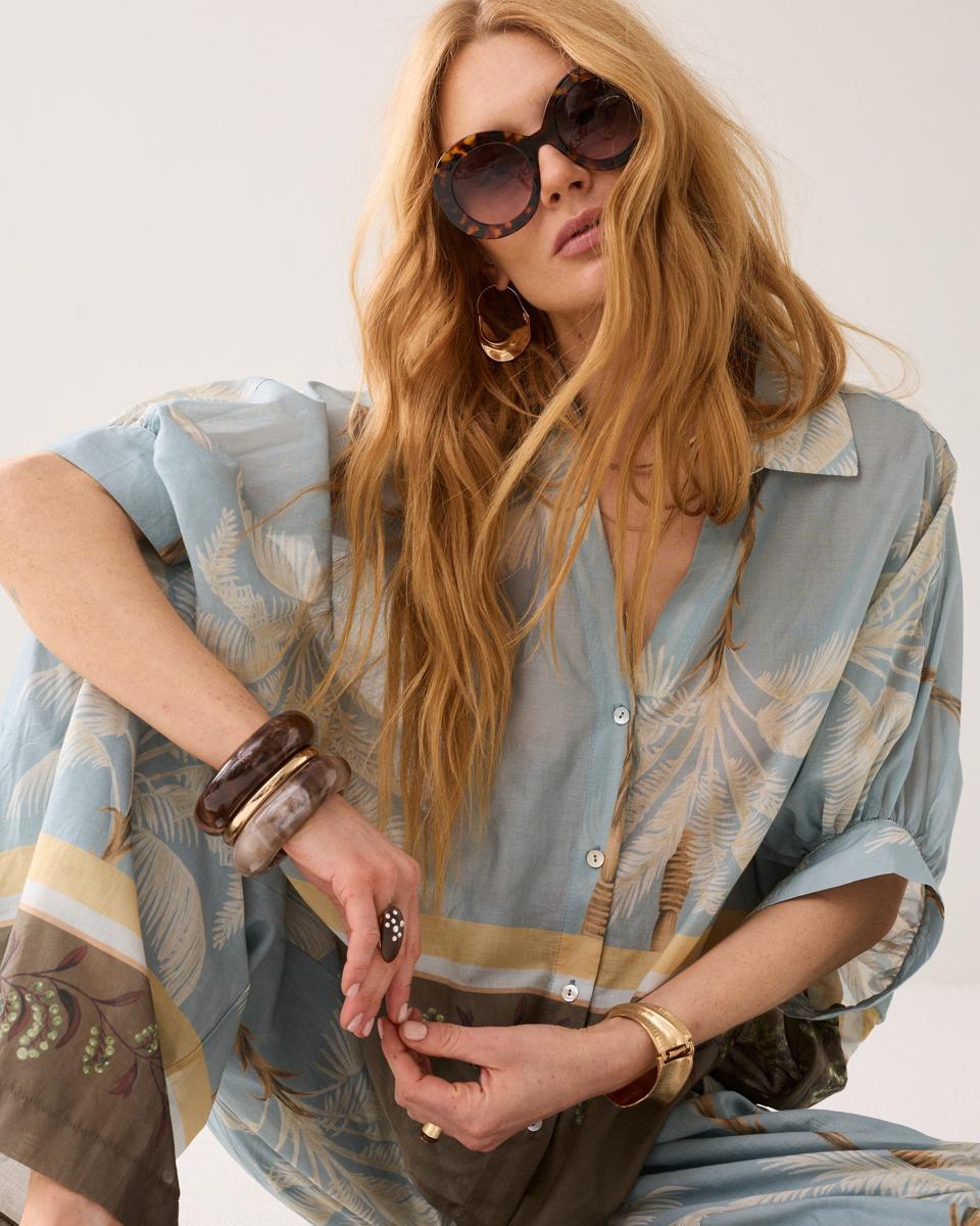 Summum Blouse 2s3496-12451 Blauw 5