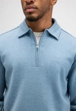 Butcher of Blue Trui Clifen Zip Blauw 5