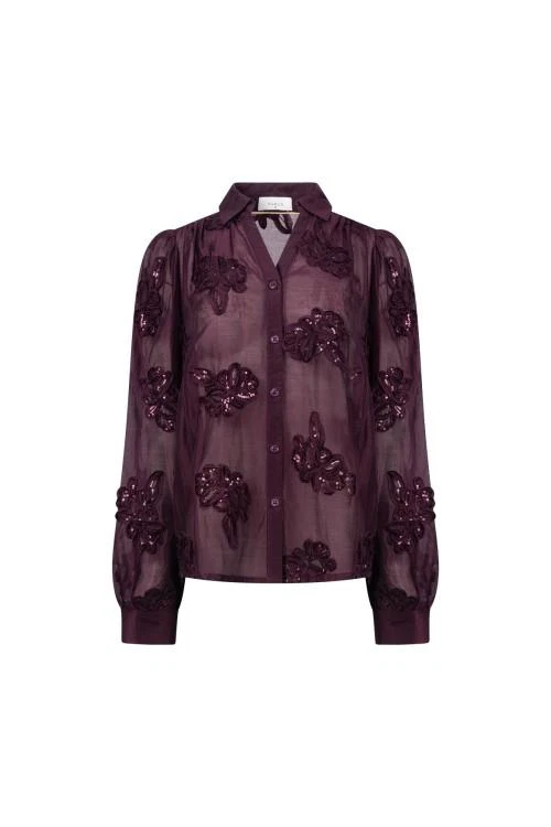 NUKUS Blouse NKF02156 Rood 1