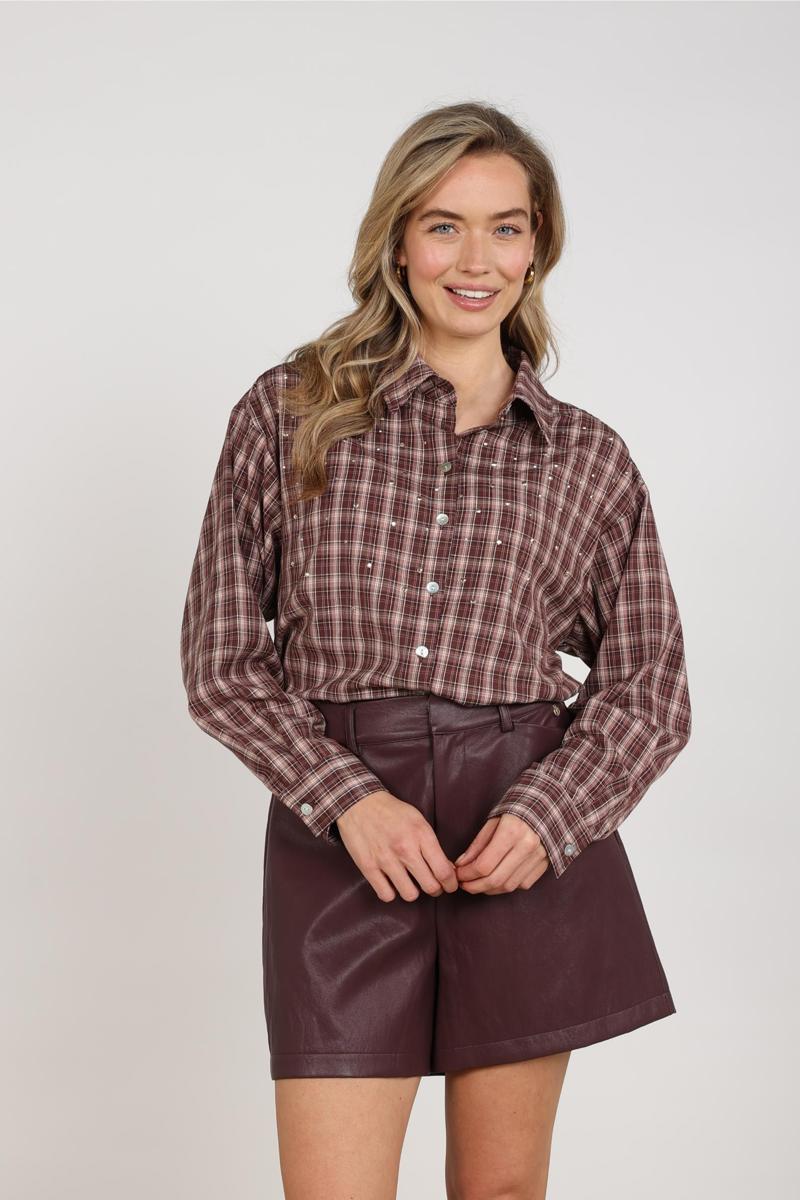 NUKUS Blouse Macy Rood 1