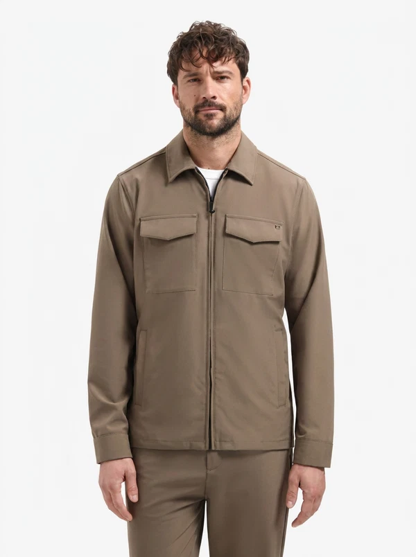 No Excess Overshirt N5104 Beige 1