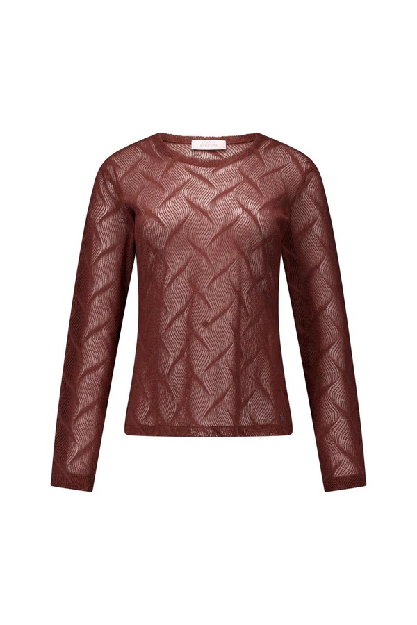 Studio Anneloes Longsleeve Reagan lace top Bruin 1