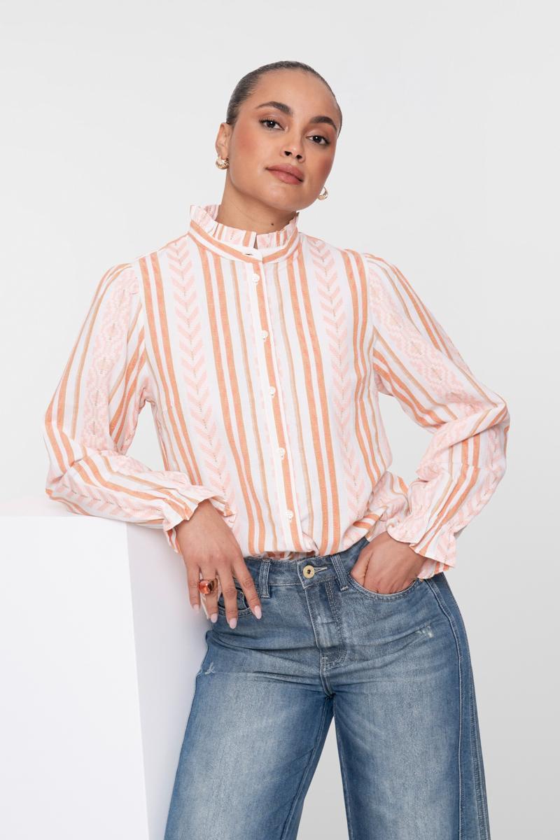 Geisha Blouse 63112-99 Oranje 1