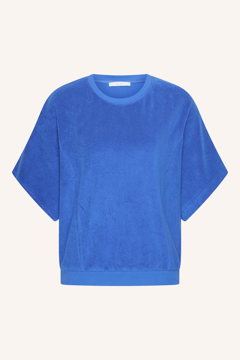 By-Bar T-Shirt Nuki Slub Top Blauw 3