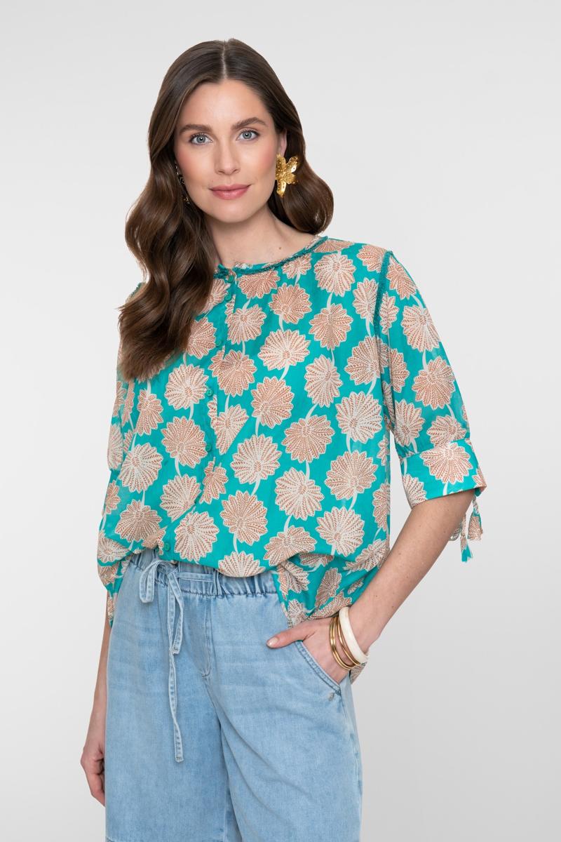 Geisha Blouse 63478-20 Blauw 6