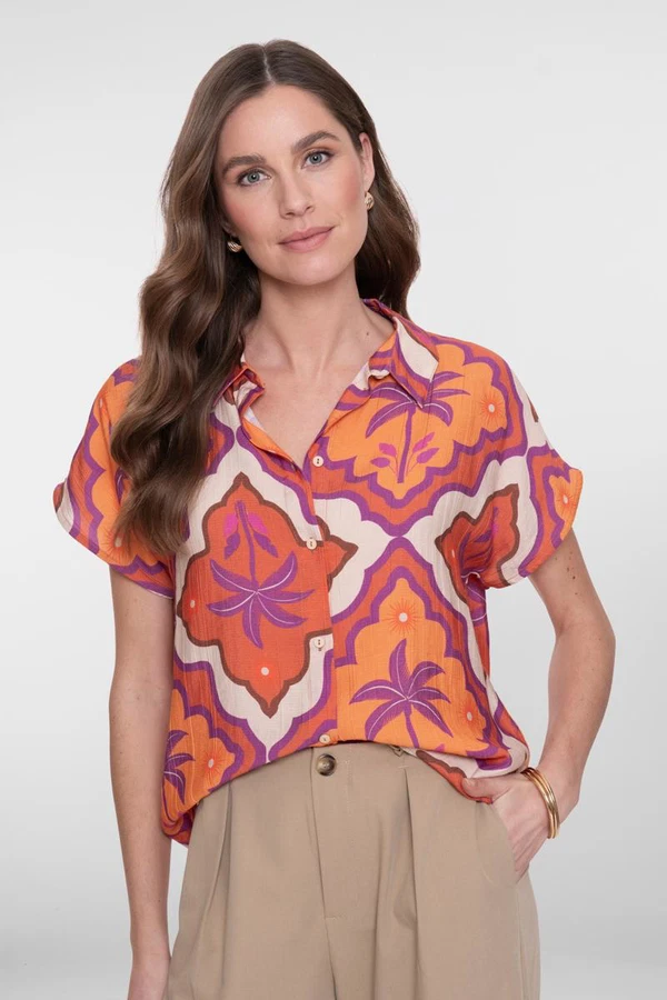 Geisha Blouse 63247-20 Oranje 1