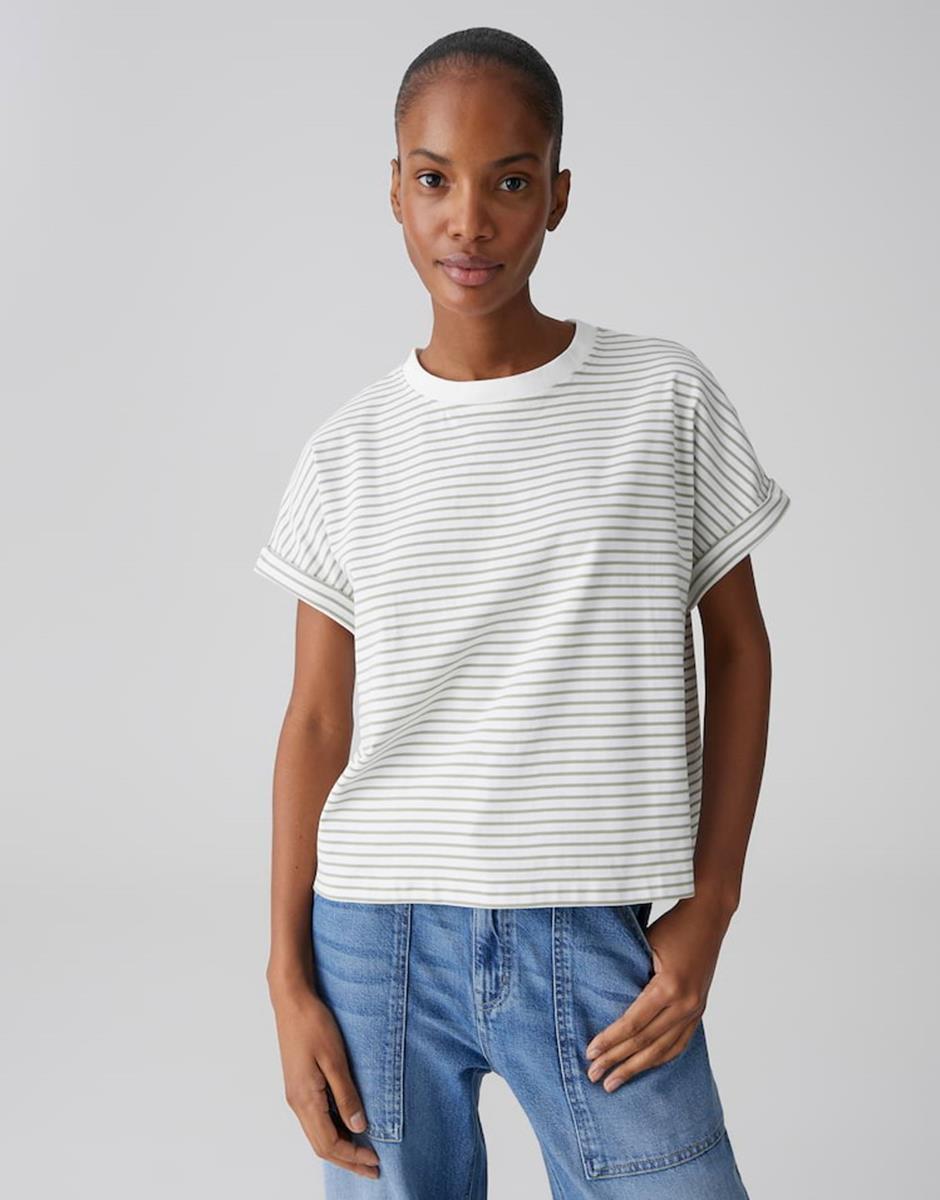 OPUS T-Shirt Sotel Groen 1