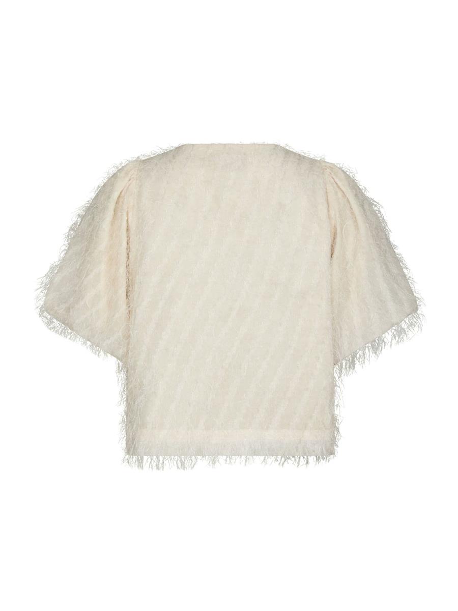 Neo Noir Blouse Aisa Frilly Off-White 4