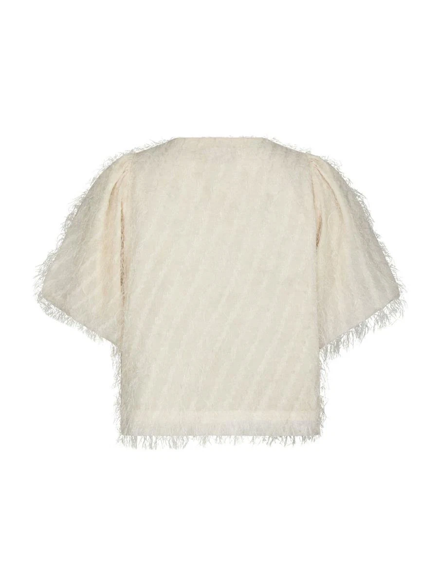 Neo Noir Blouse Aisa Frilly Off-White 4