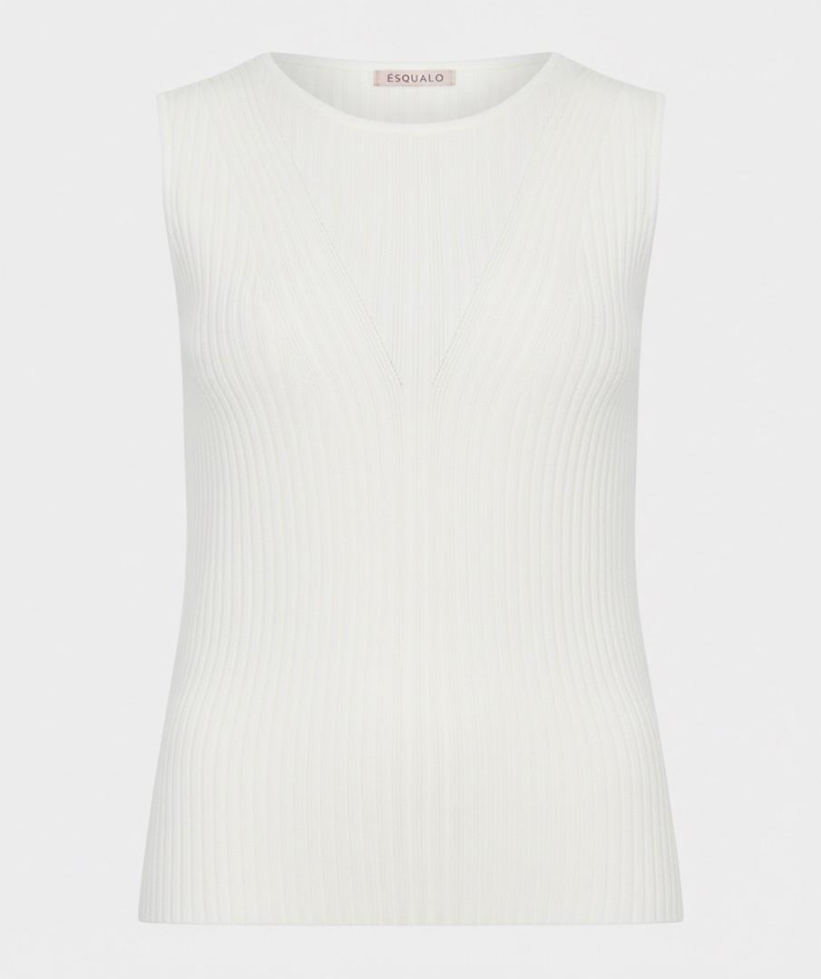 EsQualo Top SP26.07016 Off-White 1