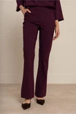 Studio Anneloes Pantalon Flair bonded trou Paars 6