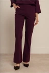 Studio Anneloes Pantalon Flair bonded trou Paars 6