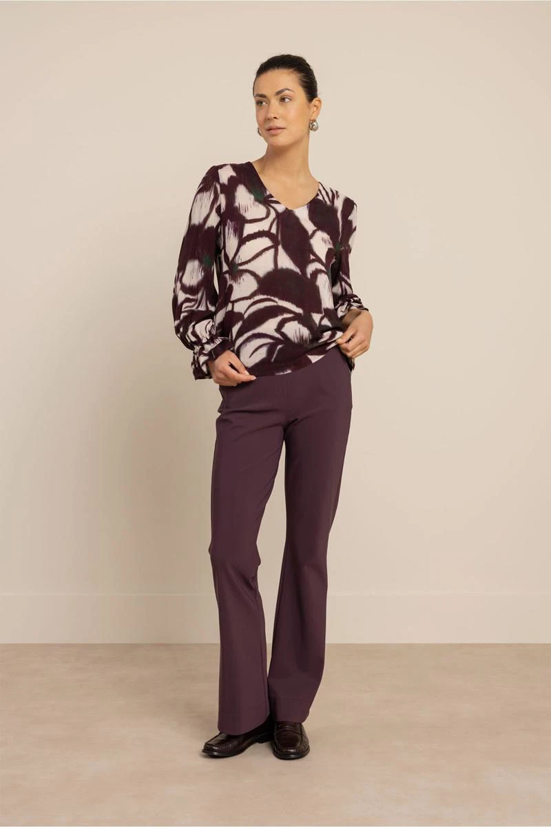 Studio Anneloes Blouse Paula Flower Paars 4