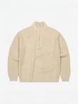 Butcher of Blue Trui Market Half Zip Beige 2