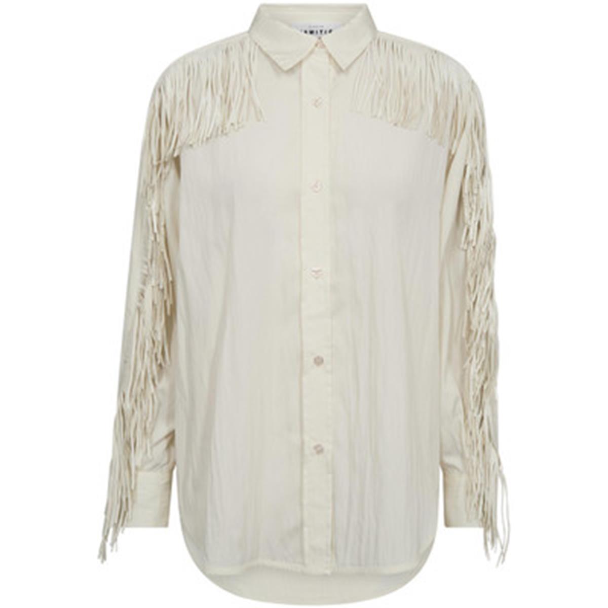 Haute L'Amitié Blouse Fringe Off-White 1