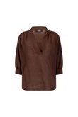Jansen Amsterdam Blouse Pem Bruin 2